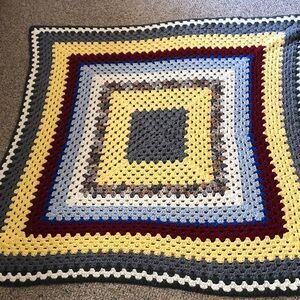 Handmade Multicolor Crochet Blanket